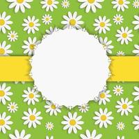 flore marguerite framel design vecteur illustartion