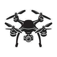 drone silhouette art illustration. vecteur
