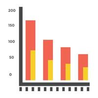 concepts de graphique à barres vecteur