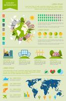 Jeu d&#39;infographie écologie vecteur