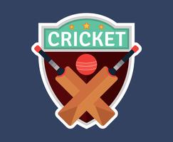 Logo de cricket vecteur
