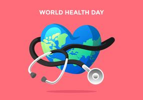 Vecteur de la journée mondiale de la santé
