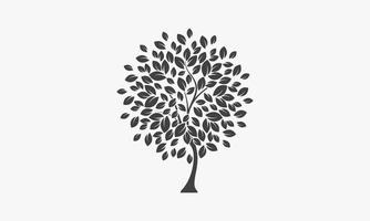 arbre laisse le logo de l'icône. illustration vectorielle. vecteur