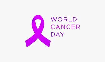 journée mondiale contre le cancer. sensibilisation aux dangers du cancer. illustration vectorielle. vecteur