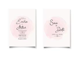 inspiration de conceptions d'invitation de mariage. vecteur