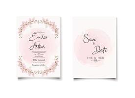 inspiration de conceptions d'invitation de mariage. vecteur