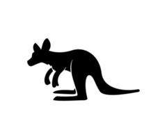 conception de silhouette de kangourou, silhouette de kangourou vecteur