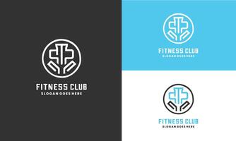 Gym logo conception modèle, aptitude club Créatif symboles pro et pro svg vecteur