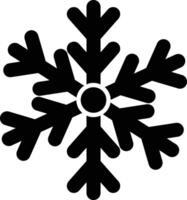 flocon de neige glyphe icône conception vecteur