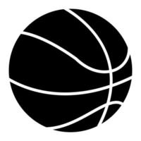 icône de glyphe de basket-ball vecteur