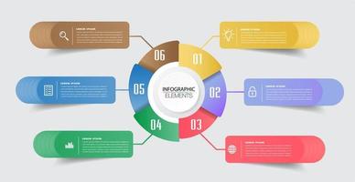 modèle de zone de texte moderne, bannière d'infographie vecteur