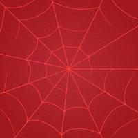 toile d'araignée sur fond rouge. illustration vectorielle vecteur