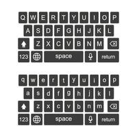 clavier pour smartphone. illustration vectorielle vecteur