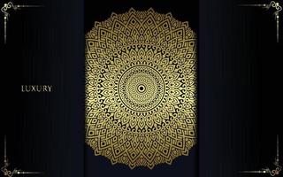 fond de mandala ornemental de luxe avec style de motif oriental islamique arabe vecteur