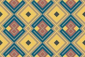 ikat floral paisley broderie Contexte. ikat sans couture modèle géométrique ethnique Oriental modèle traditionnel.aztèque style abstrait conception texture, tissu, vêtements, emballage, paréo. vecteur
