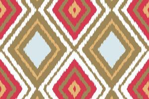 ikat damassé paisley broderie Contexte. ikat géométrique ethnique Oriental modèle traditionnel.aztèque style abstrait illustration.design pour texture, tissu, vêtements, emballage, paréo. vecteur