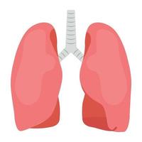 concepts de poumons à la mode vecteur