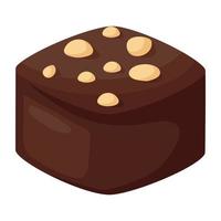 concepts de chocolat praliné vecteur