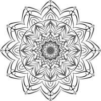 mandala noir pour la conception vecteur