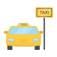 concepts de station de taxi vecteur