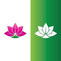 conception de fleurs de lotus de vecteur de beauté