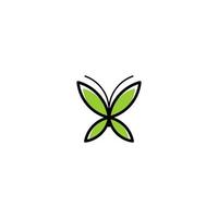 logo papillon créatif pour marque de cosmétiques ou modèle de logo moderne salon et spa vecteur