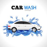 Concept de lavage de voiture vecteur