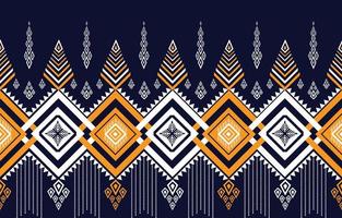motif ethnique géométrique sans soudure traditionnel. conception de fond abstrait pour le motif de tissu natif, papier peint, tapis, emballage, tissu, batik, illustration vectorielle textile vecteur