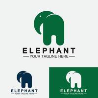 modèle de conception d'illustrateur de vecteur de logo d'éléphant