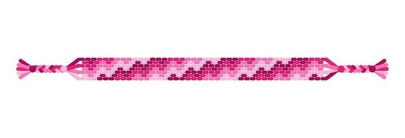 Bracelet d'amitié hippie fait main multicolore de vecteur de pinkthreads.