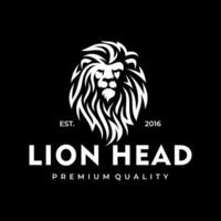 ancien branché Lion tête emblème logo conception. illustration. vecteur
