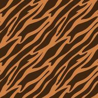 motif animalier sans couture de tigre avec des rayures et des taches, imprimé animal moderne vecteur