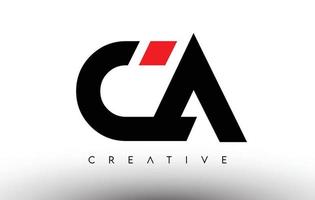 ca création de logo de lettre moderne et créative. ca icône lettres logo vecteur