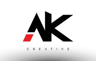 ak création de logo de lettre moderne et créative. ak icône lettres logo vecteur