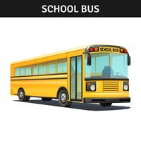 Conception d&#39;autobus scolaire vecteur