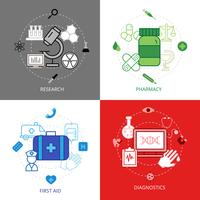 Medical Design Concept Icons Set