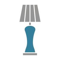 icône de deux couleurs de glyphe de lampadaire vecteur
