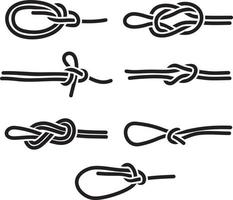 ensemble de nœuds de corde vecteur