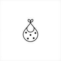 icône de ligne simple sur le thème bébé et enfants