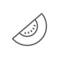 icône de fruit simple sur fond blanc vecteur