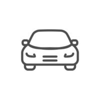 icône de ligne simple de véhicule de transport vecteur