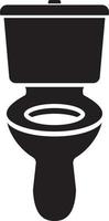 silhouette de pot de toilette vecteur
