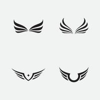 modèle d'icône de logo vectoriel aile de faucon
