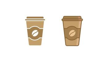 conception de vecteur d'icône de tasse de café