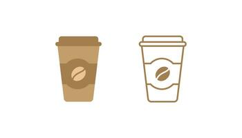 conception de vecteur d'icône de tasse de café
