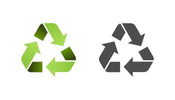 conception de vecteur d'icône de recyclage