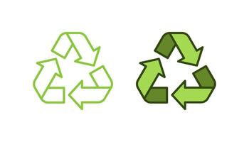 conception de vecteur d'icône de recyclage