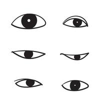 icône de l'œil. symbole de vision. vecteur linéaire pictogramme. vecteur de style doodle dessinés à la main isolé