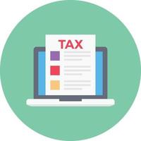 formulaire fiscal en ligne vecteur