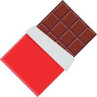 icône plate au chocolat vecteur